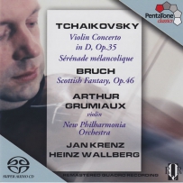 Tchaikovsky-Violin Concerto-Bruch-Scottish Fantasy Arthur Grumiaux-Jan Krenz Heinz Wallberg-New Philharmonia