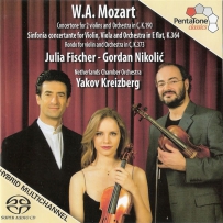 Mozart - Concertone For 2 Violins and Orchestra C, K.190 - Julia Fischer, Gordan Nikolic, NCO (PentaTone.2007)