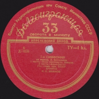 [Mono] Beethoven - Symphony № 7 (К. Иванов) - 1952, FLAC (tracks)